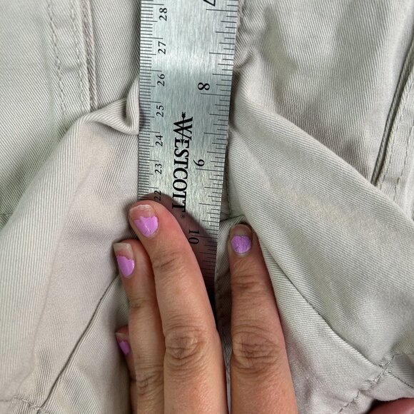 Lee Beige Twill Utility Drawstring Waist Shorts Casual Everyday - Picture 8 of 11